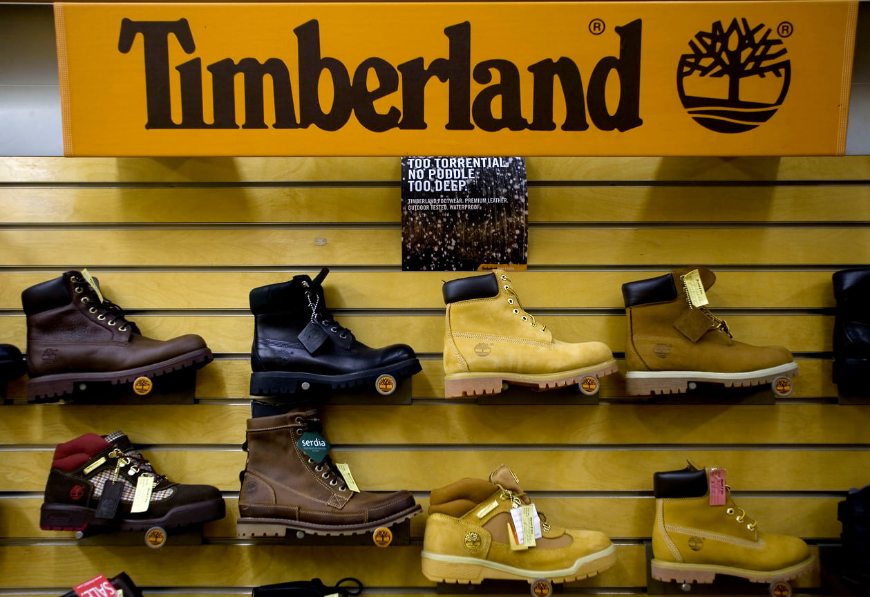 Обувь Timberland в магазине в Нью-Йорке, 2007 год