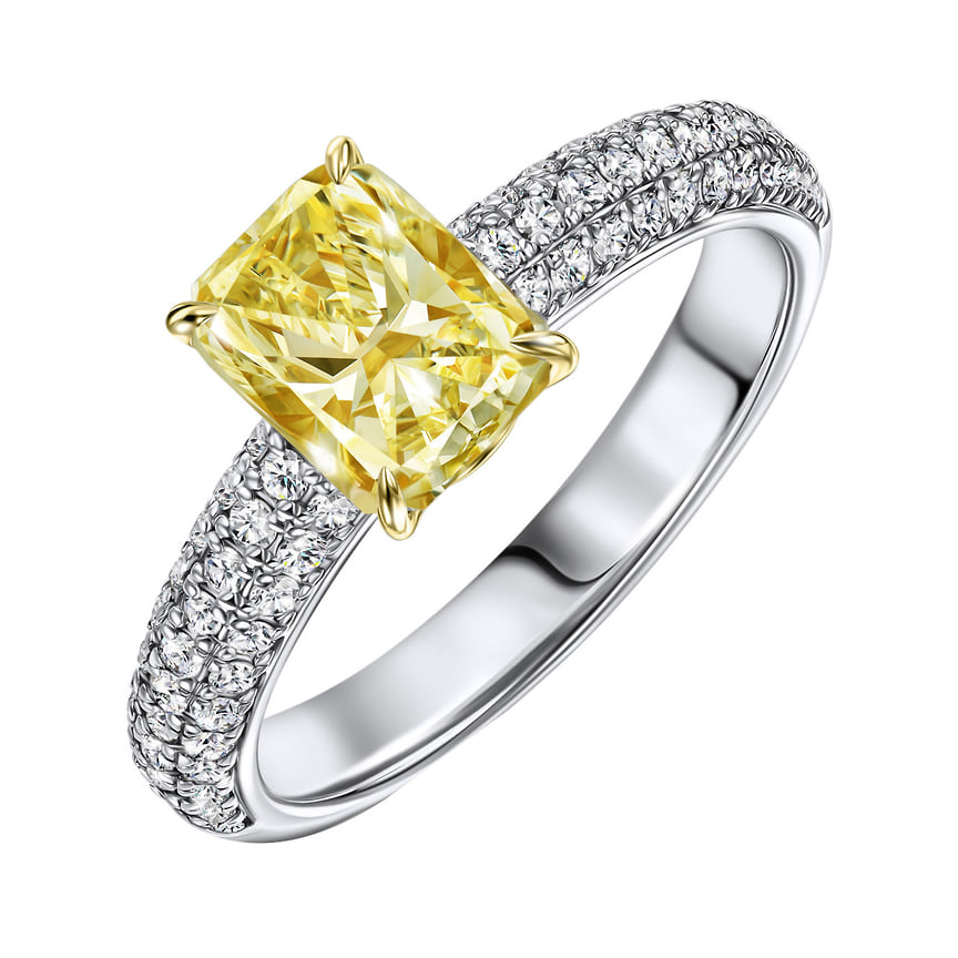 Кольцо, золото, бриллианты, желтый бриллиант, MIUZ Diamonds, 2 599 350 руб