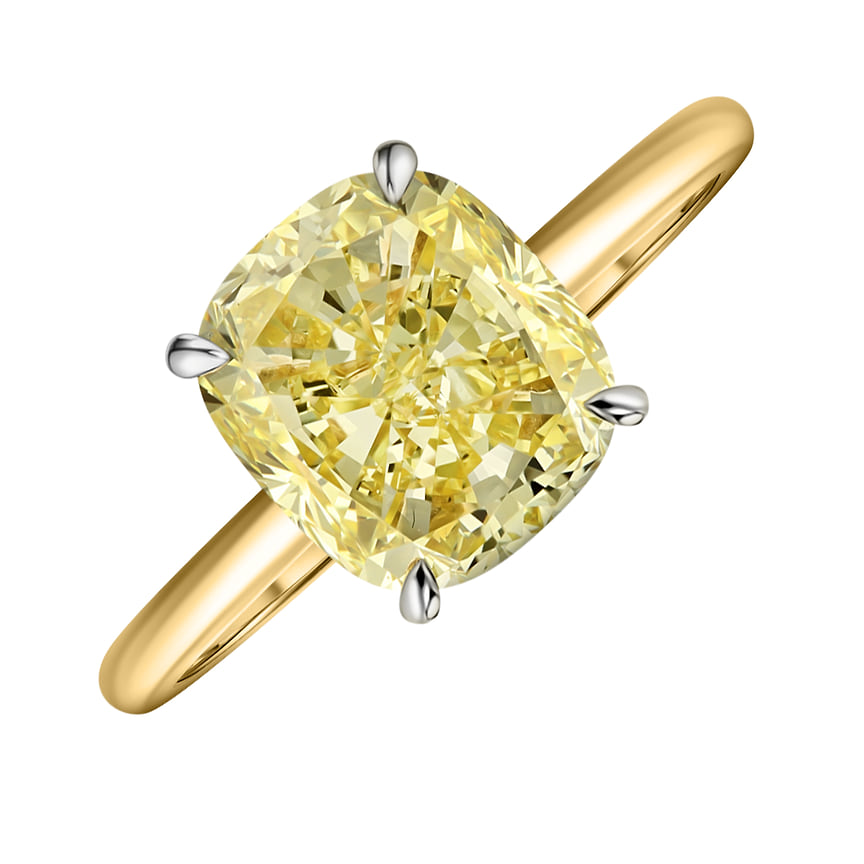 Кольцо Fancy, золото, желтый бриллиант, Alrosa Diamonds, 14 491 000 руб