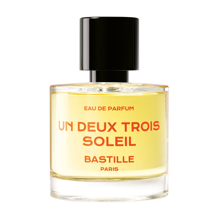 Bastille Paris, парфюмерная вода Un Deux Trois Soleil. Ноты: горький миндаль, ваниль, цветы гелиотропа, бензойная смола