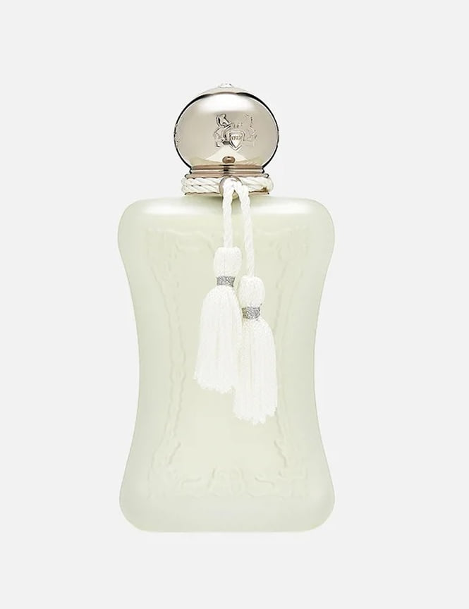 Parfums de Marly, парфюмерная вода Valaya. Ноты: альдегиды, белый персик, бергамот, мандарин, цветок апельсина, ландыш, ветивер, мускус, амброксан, ваниль.