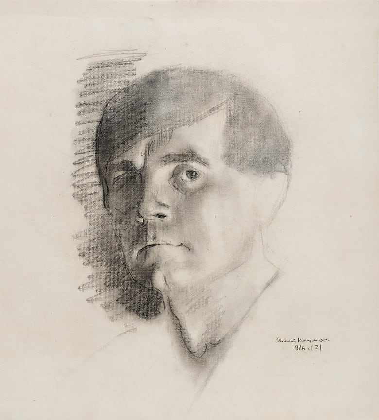 Кацман Е.А. Портрет художника Малевича К.С. 1916