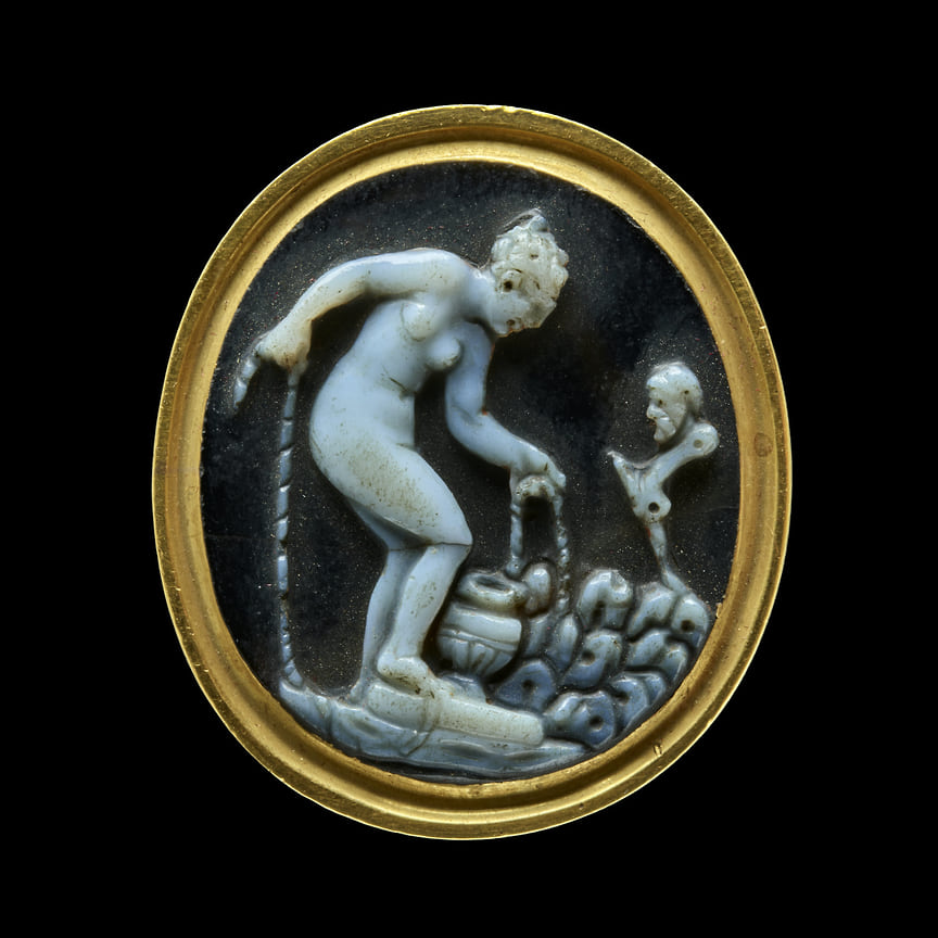 Римская камея из оникса, 1 век н.э.