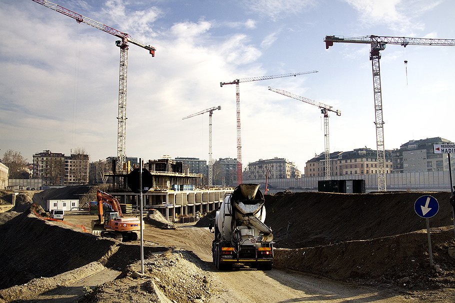 Строительство квартала CityLife в Милане: полный редевелопмент территории 
