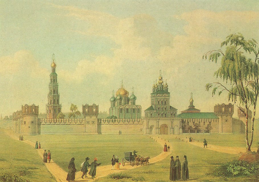 В позапрошлом веке чистое поле отделяло Новодевичий монастырь от промышленных Хамовников