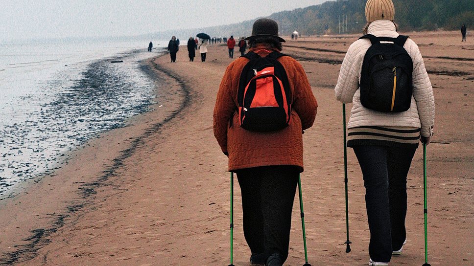 Многокилометровые пляжи Рижского взморья привлекают любителей здорового отдыха всех возрастов 

