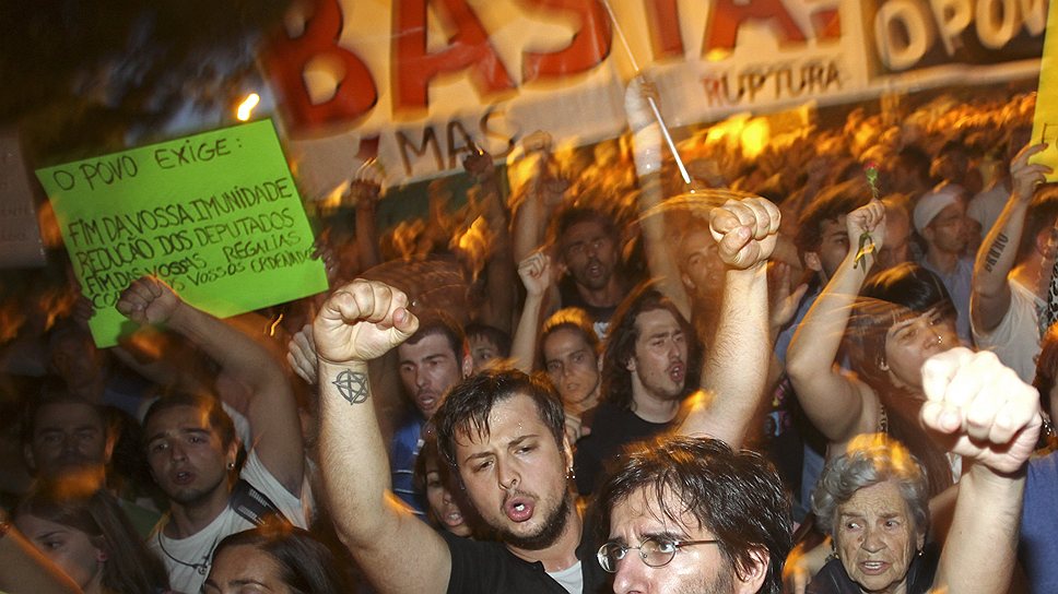 Забастовки и митинги стали в Португалии обычным делом, правда, проходят они достаточно мирно
