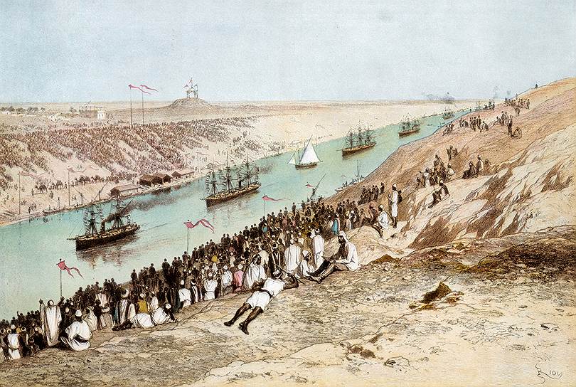 Строительство Суэцкого канала оказалось очень успешным проектом и породило завышенные ожидания прибыльности вложений на Ближнем Востоке 
