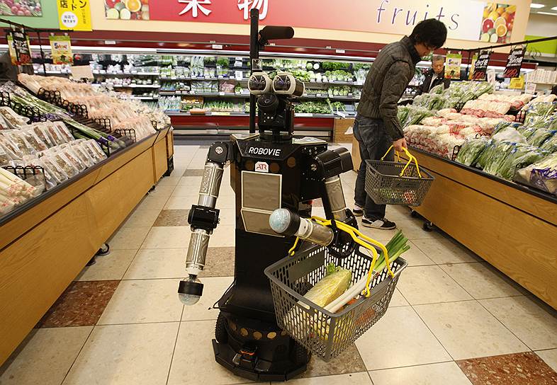 Через несколько лет роботы в супермаркетах станут обычными покупателями 
