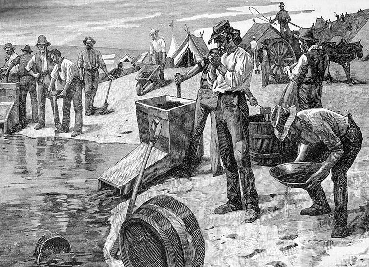 Благодаря золотой лихорадке середины XIX века использование подневольной рабочей силы перестало быть необходимостью