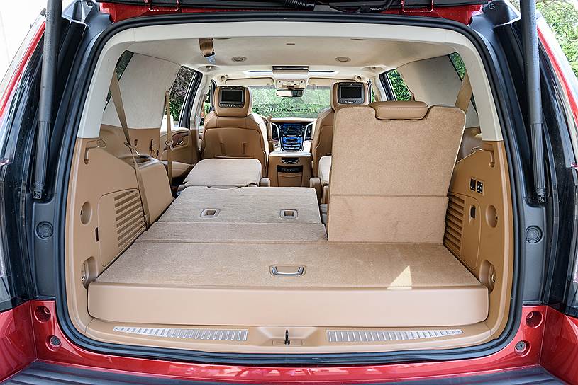 Спинки сидений третьего ряда имеют электропривод, автоматическая дверь багажника может открываться и закрываться дистанционно
