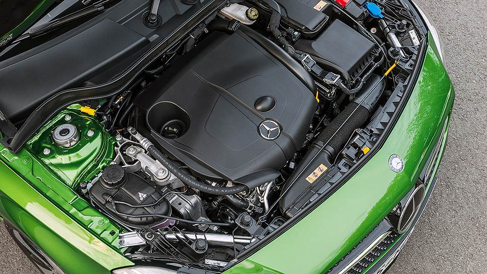 В нашей стране для самого маленького Mercedes-Benz предлагаются три бензиновых мотора (от 122 до 381 л. с.) и один дизельный (109 л. с.) 
