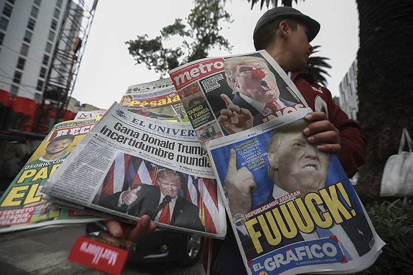 Мексиканская пресса не слишком дружелюбно настроена к новому президенту США