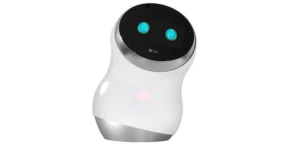 Имеющий «лицо» робот-помощник LG HubRobot принимает голосовые команды от хозяина и раздает их остальным устройствам