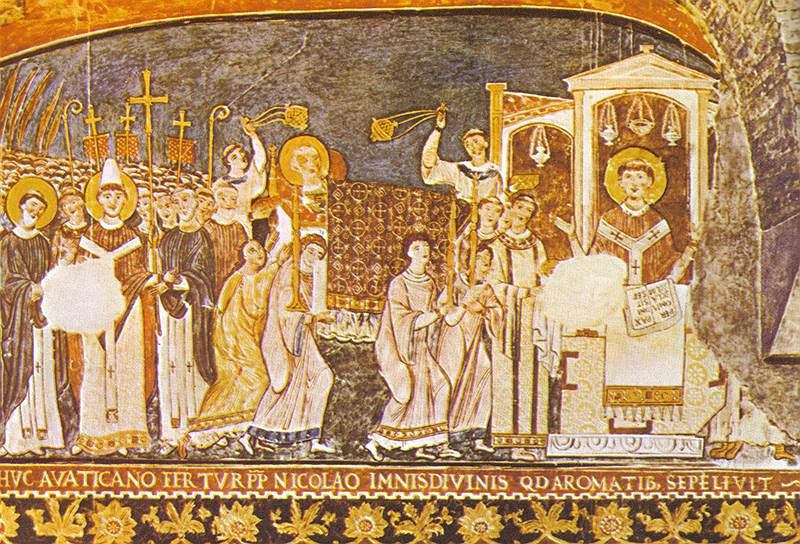 Человек, который принес в Рим мощи одного из первых пап, приобретал огромный авторитет, так что славянская письменность обязана папским благословением мощам Климента IV 
