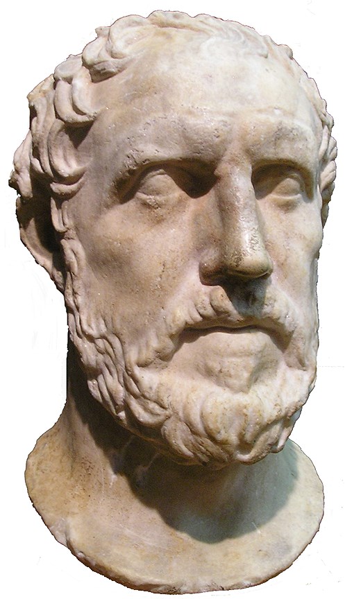 Бюст древнегреческого полководца и историка Фукидида из Королевского музея Онтарио