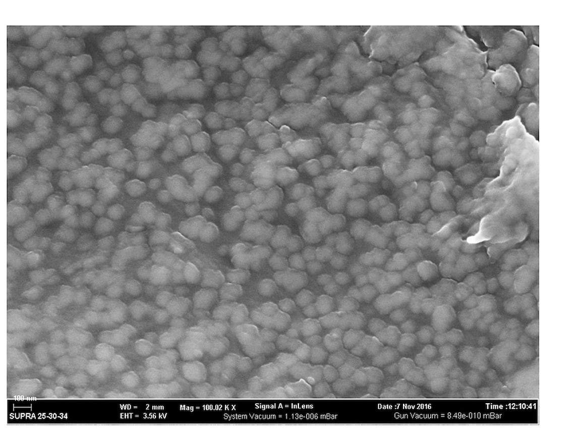 Изображения наночастиц (хитозан-ГК), полученные методом электронной микроскопии