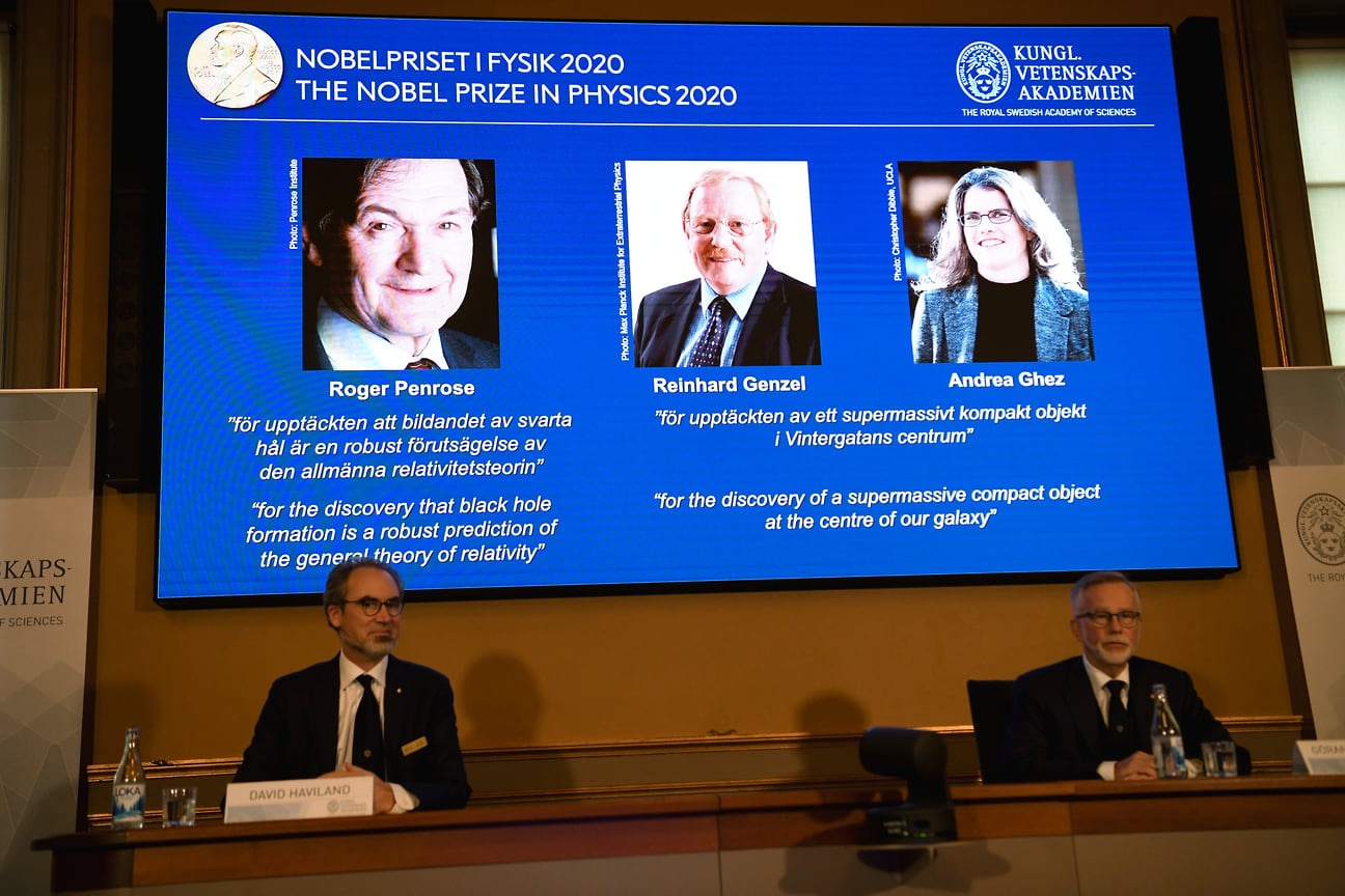 Объявление лауреатов Нобелевской премии по физике