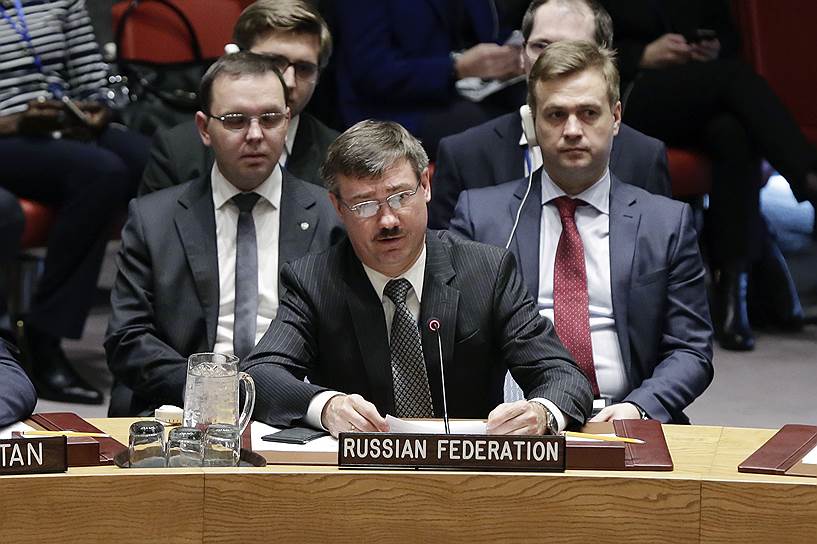 Исполняющий обязанности постпреда России при ООН Петр Ильичев
