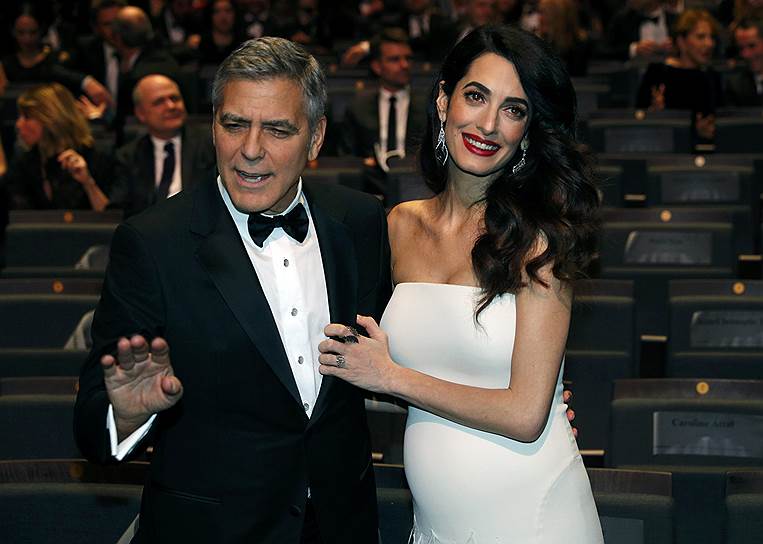 Актер Джордж Клуни и его жена Амаль