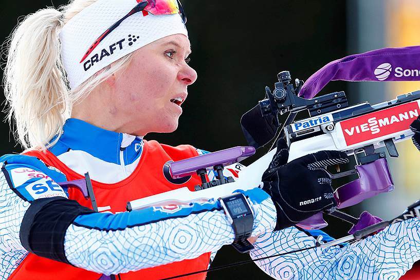 Финская биатлонистка Мари Лаукканен