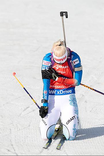 Финская биатлонистка Мари Лаукканен