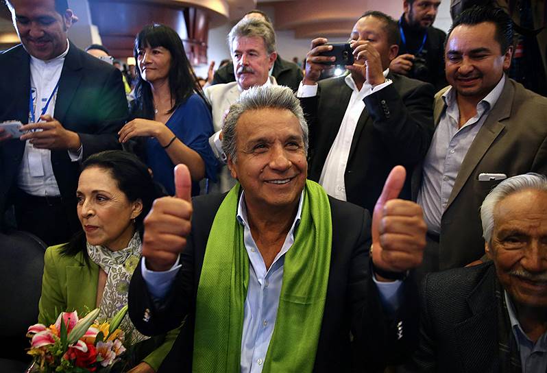 Кандидат в президенты Эквадора Ленин Морено 