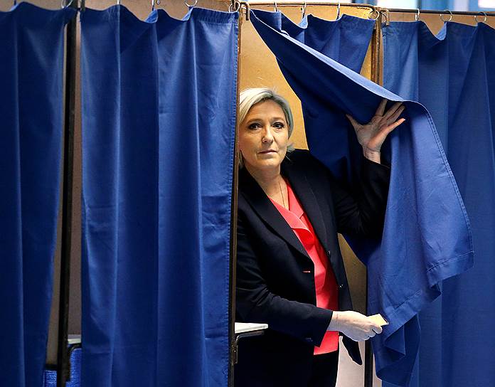 Кандидат в президенты Франции от партии &quot;Национальный фронт&quot; Марин Ле Пен