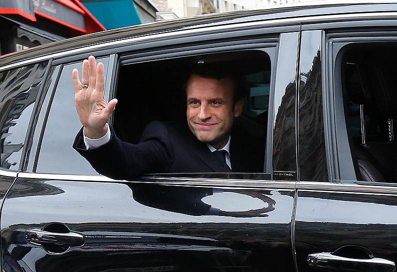 Кандидат в президенты Франции от движения &quot;Вперед!&quot; Эмманюэль Макрон