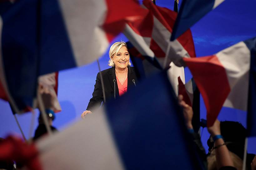 Бывший кандидат в президенты Франции, руководитель партии «Национальный фронт» Марин Ле Пен