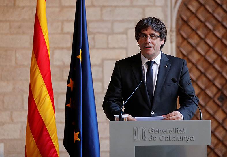 Председатель Женералитета Каталонии Карлес Пучдемон