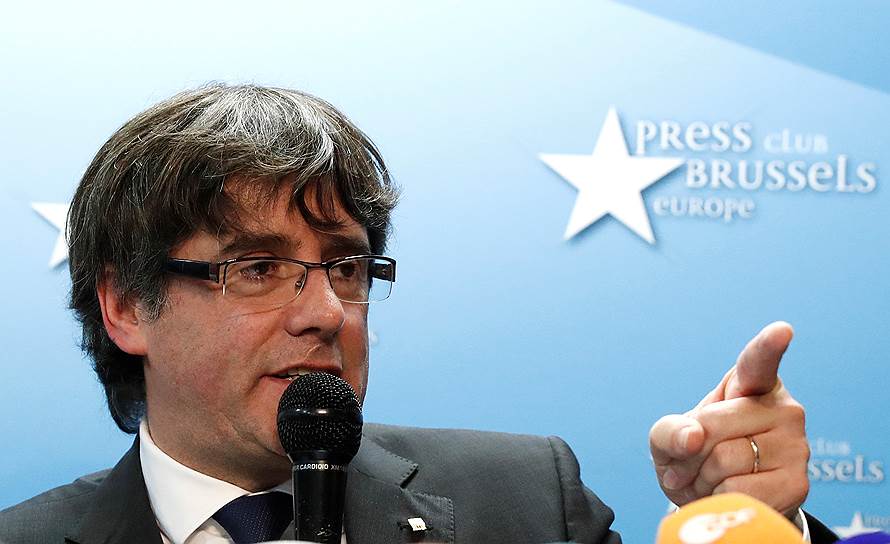 Бывший глава правительства Каталонии Карлес Пучдемон 