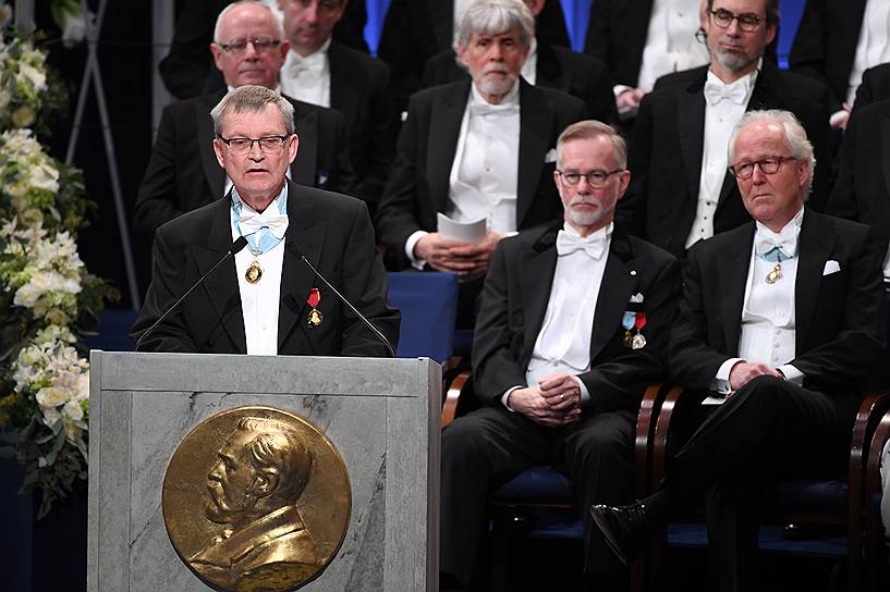 Выступление председателя правления Нобелевского фонда Карла-Хенрика Хелдина на вручении премий в Стокгольме