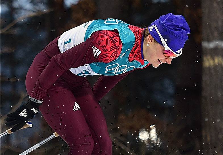 Российская лыжница Юлия Белорукова