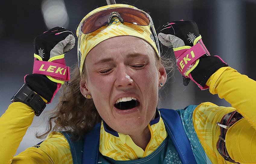 Шведская биатлонистка Ханна Эберг
