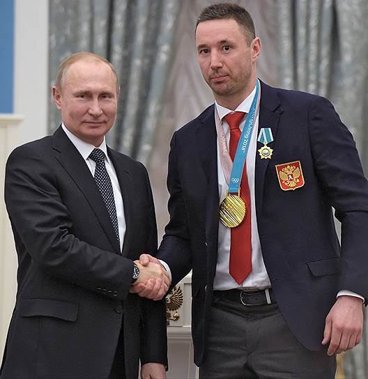 Владимир Путин и хоккеист Илья Ковальчук