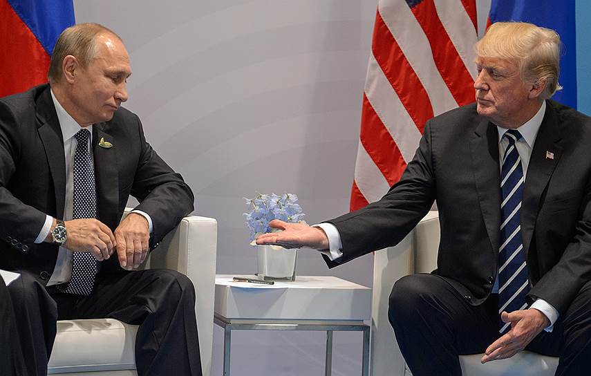 Президенты России и США Владимир Путин и Дональд Трамп