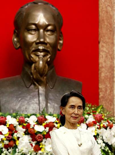 Лидер Мьянмы Аун Сан Су Чжи 