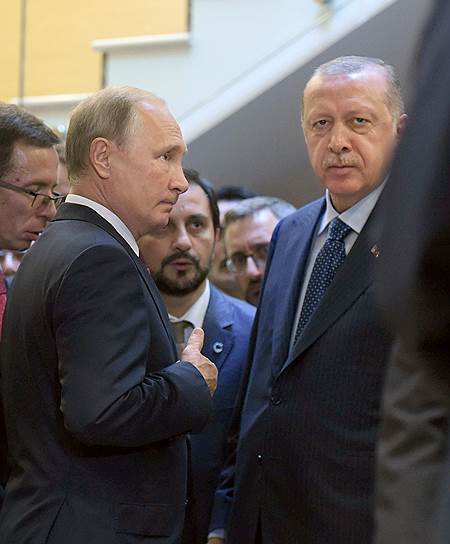 Президент России Владимир Путин и президент Турции Реджеп Тайип Эрдоган в Сочи