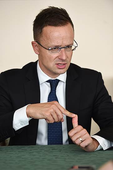 Министр иностранных дел и внешнеэкономических связей Венгрии Петер Сийярто 
