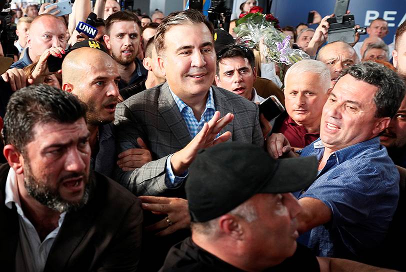 Бывший президент Грузии, экс-губернатор Одесской области Михаил Саакашвили 