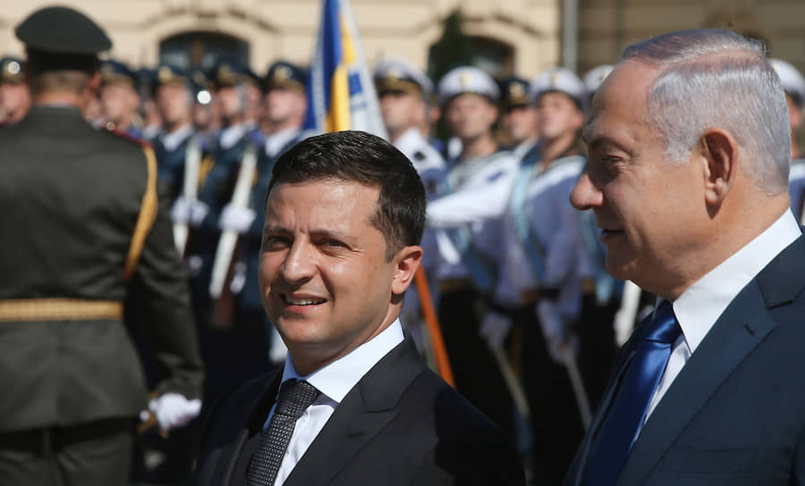 Президент Украины Владимир Зеленский и премьер-министр Израиля Биньямин Нетаньяху