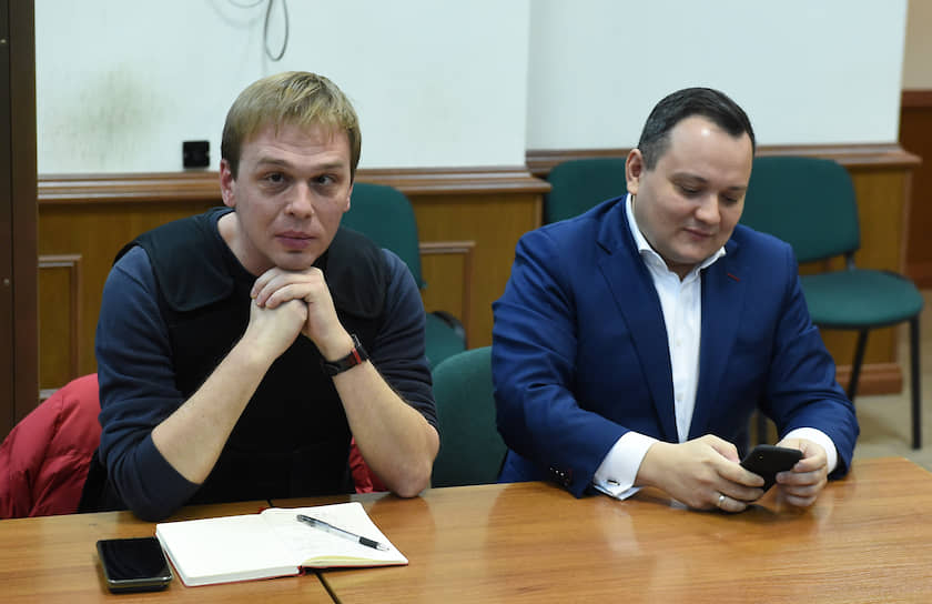 Журналист Иван Голунов (слева) и адвокат Сергей Бадамшин