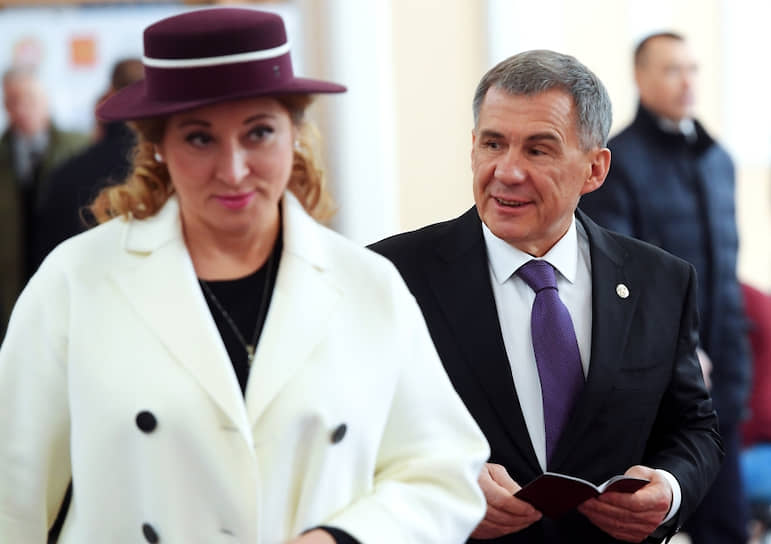Президент Республики Татарстан Рустам Минниханов с женой Гульсиной