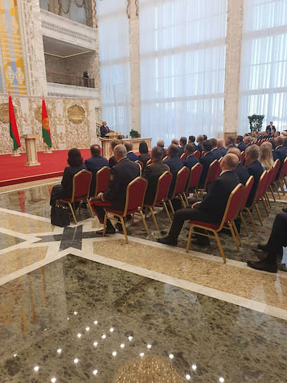 Александр Лукашенко на церемонии инаугурации