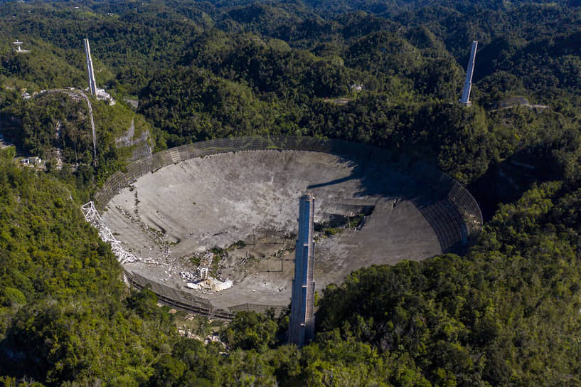Радиотелескоп в обсерватории «Аресибо» в Пуэрто-Рико