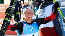 Норвежка Экхофф выиграла гонку преследования на этапе Кубка мира по биатлону