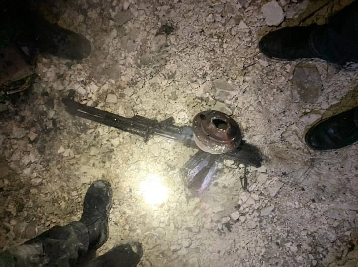 Оружие, найденное на пепелище дома Владимира Барданова