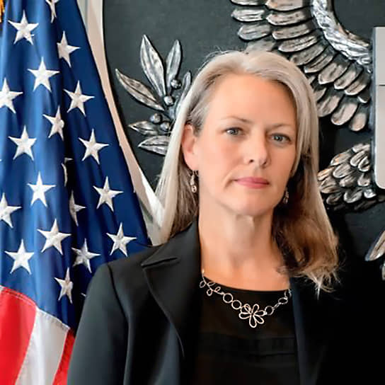 Пресс-секретарь посольства США в Москве Ребекка Росс