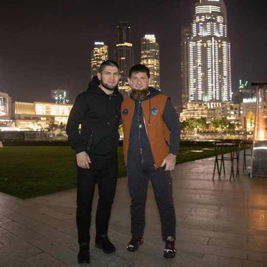 Хабиб Нурмагомедов (слева) и Рамзан Кадыров